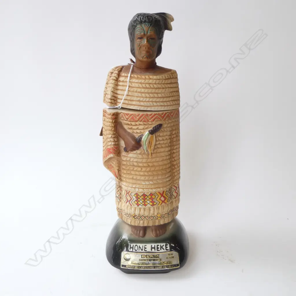 HONE HEKE MUSICAL JIM BEAM DECANTER WITH ORIGINAL LABEL, H.350mm Image 1++