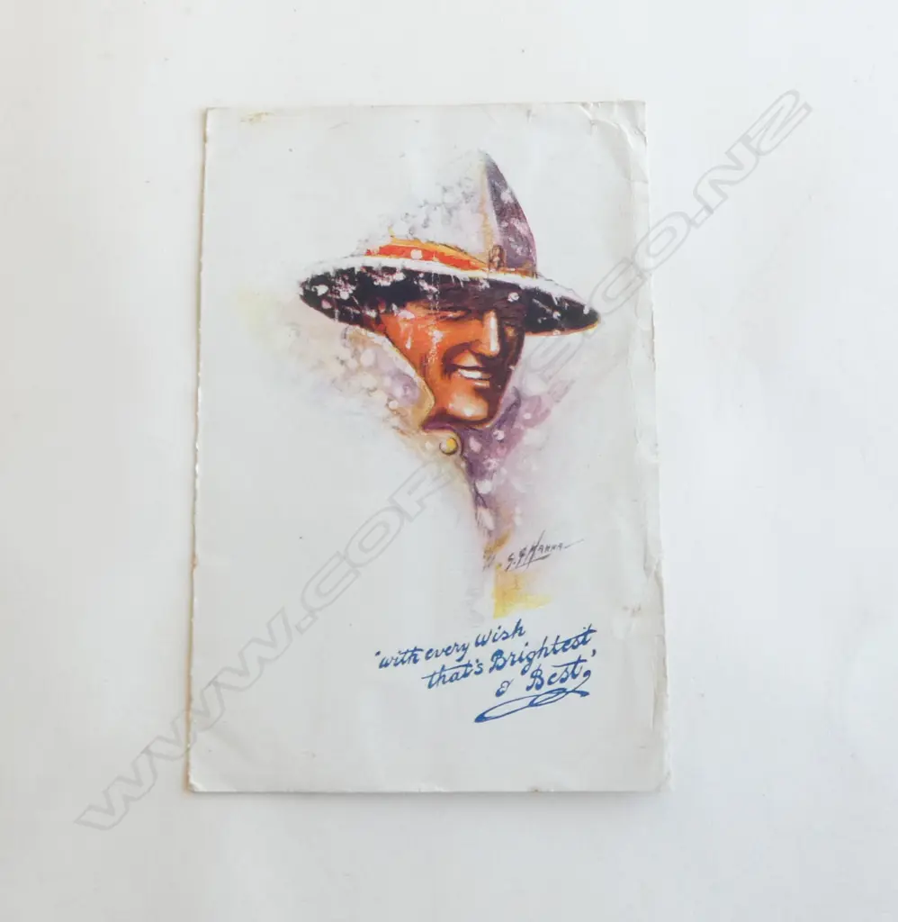 WWI CHRISTMAS CARD SENT FROM before the armistice 11.11.1918 'NZ DIVISION FRANCE' Image 1++