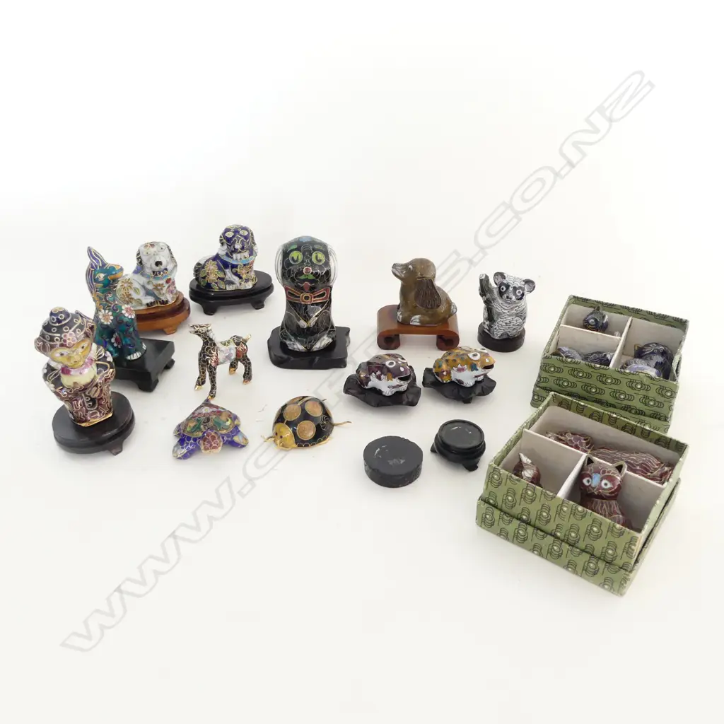 ASST CLOISONNE ANIMALS H.80mm Image 1++