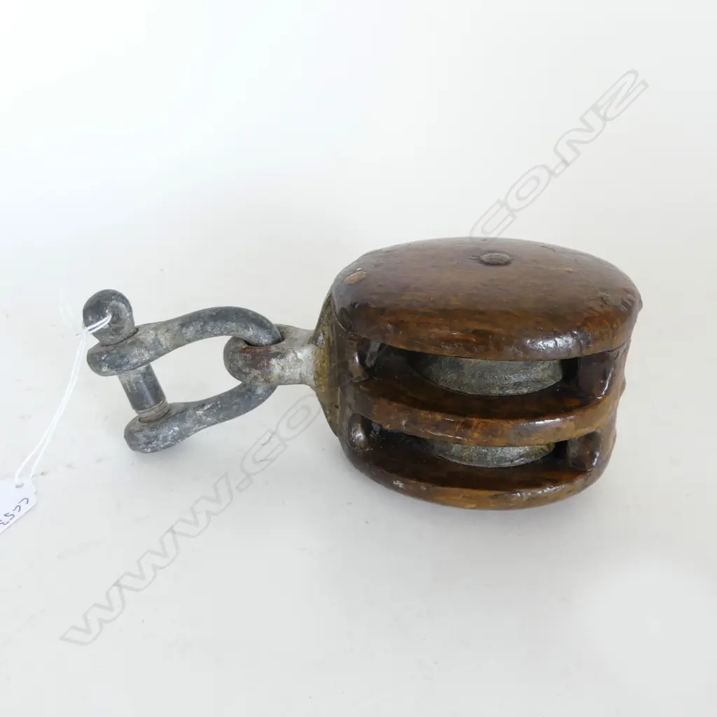 VINTAGE OAK  DOUBLE SAILORS PULLY L200 W80MM Image 1++