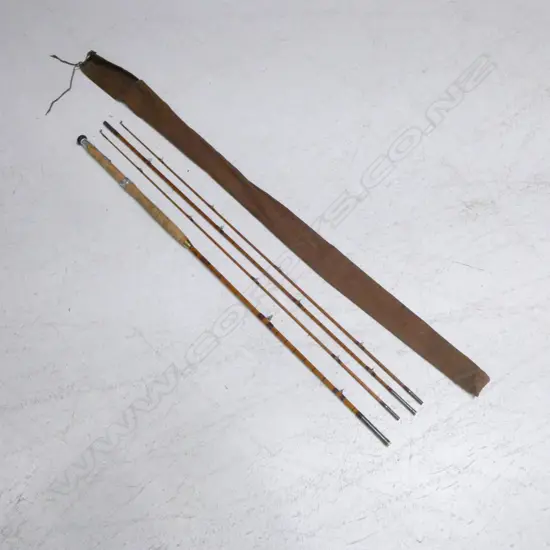 VINTAGE SEALAY 4 PIECE 'OCTOPUS VINTAGE SPLIT CANE ROD 