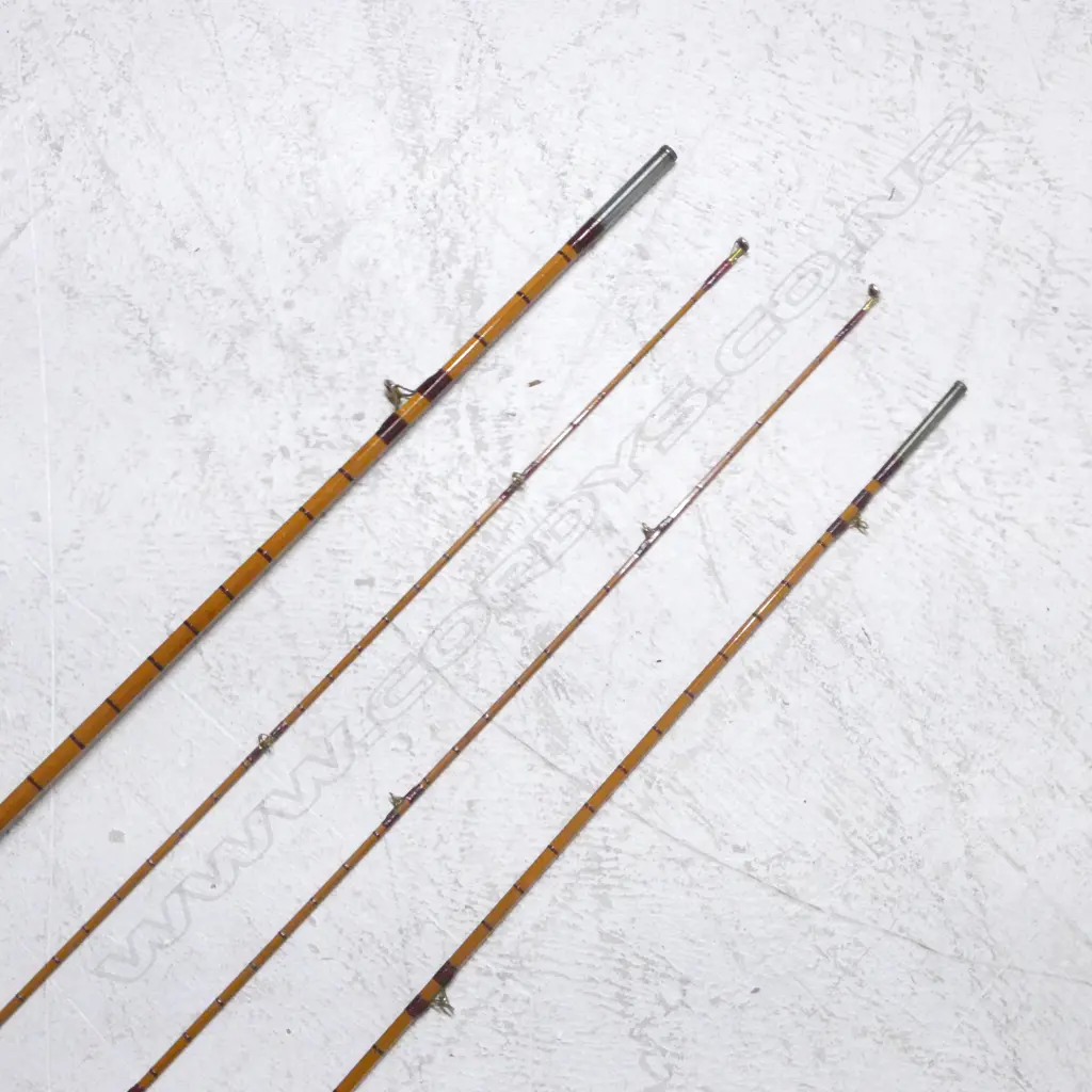 VINTAGE SEALAY No.2  ACTION FOUR PIECE SPLIT CANE ROD Image 1++