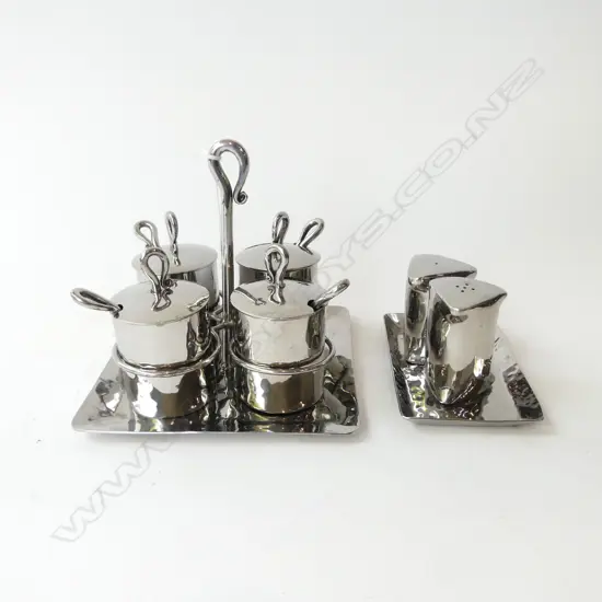 TWO CONDIMENT SETS H.150mm