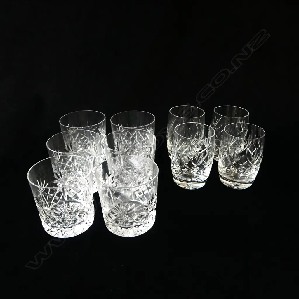 10 CRYSTAL TUMBLERS (6+4) H.95mm Image 1++