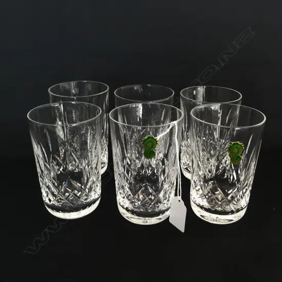 6 WATERFORD 'LISMORE' TUMBLERS H.120mm
