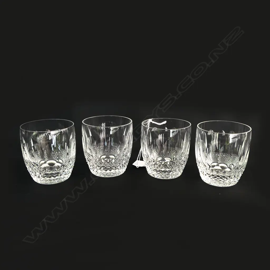 4 WATERFORD COLLEEN PATTERN TUMBLERS H.85mm Image 1++