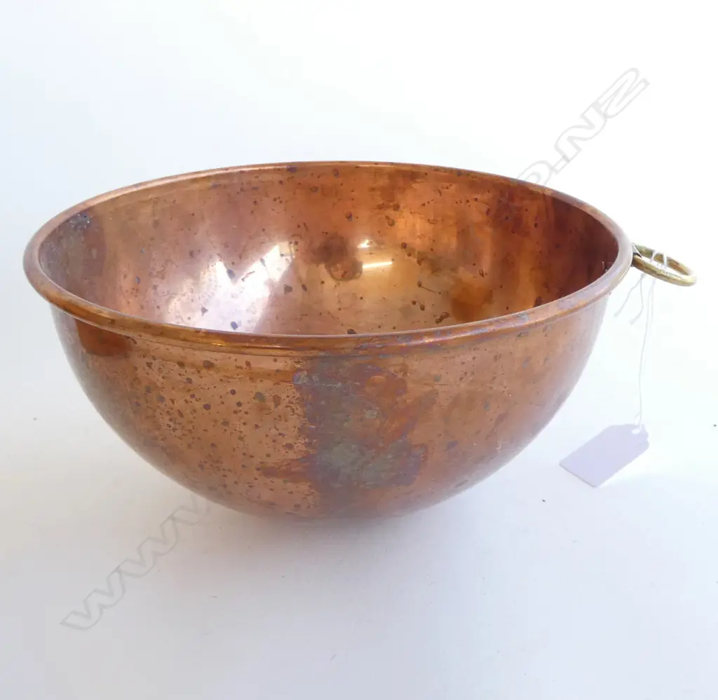 COPPER MIXING BOWL 210mm dia Image 1++