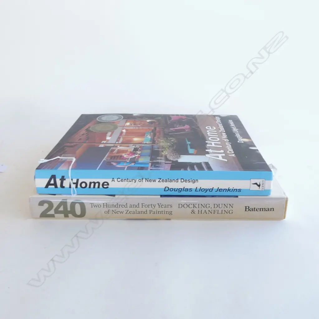 2 BOOKS; AT HOME A CENTURY OF NZ DESIGN & 240 YEARS OF NZ PAINTING Image 1++