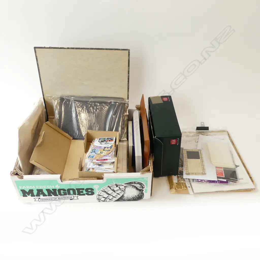 COLLECTION WORLD STAMPS VARIOUS. Includes 18th/19thC documents letter etc some mint decimal etc Image 1++