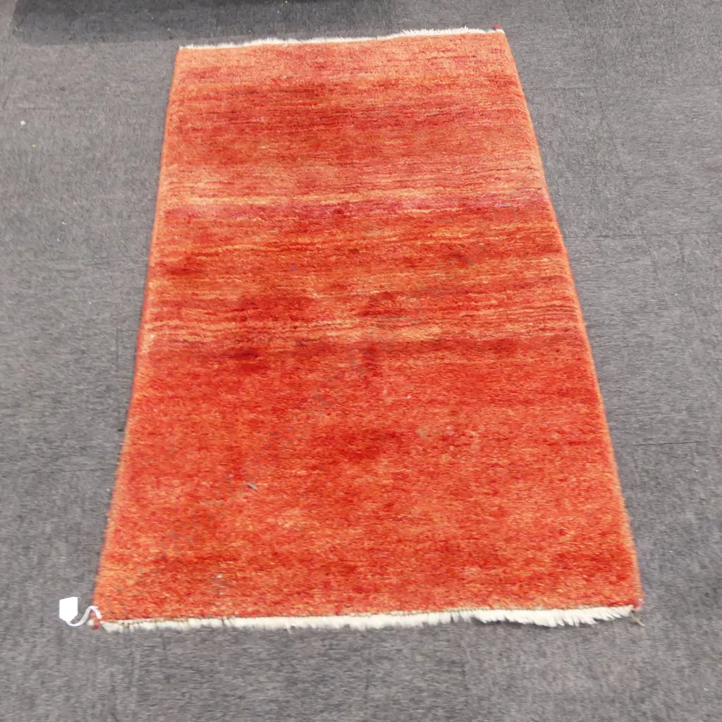 HAND KNOTTED ALL WOOL RED GABBEH  1500x900mm Image 1++