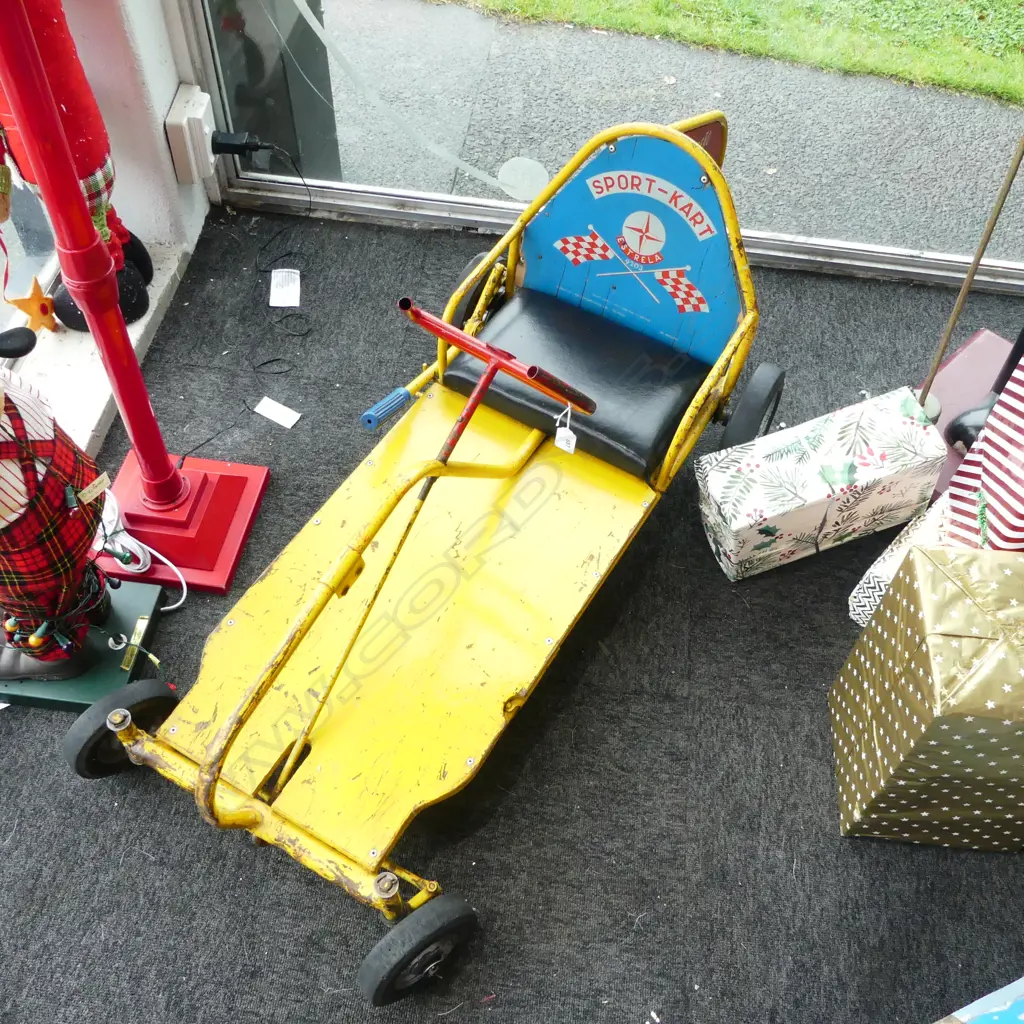 CHILDS 'SPORT-KART' RACING CART L.1300mm Image 1++
