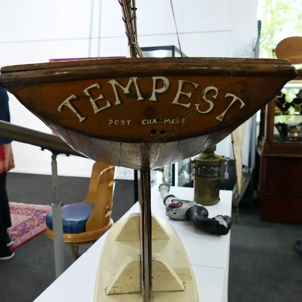 A large and impressive vintage pond yacht, Image 1++