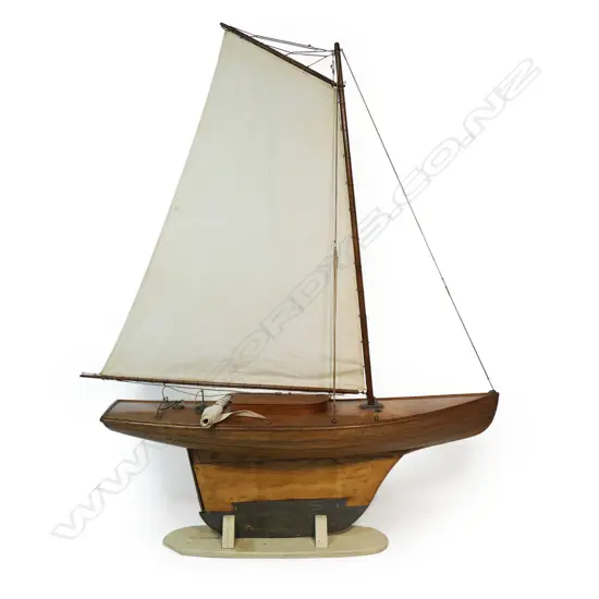 A large and impressive vintage pond yacht,