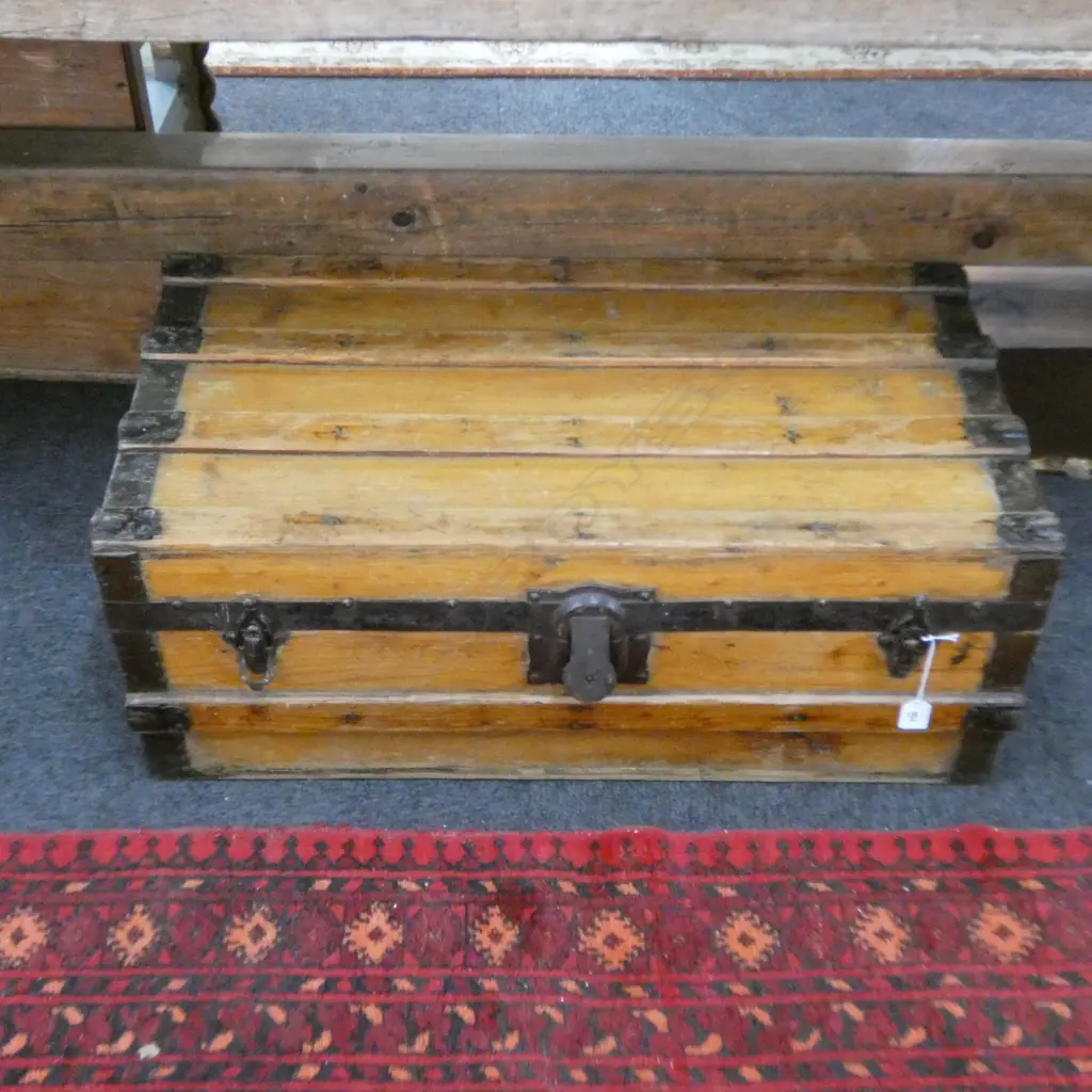  VINTAGE WOODEN TRUNK 760x410x300mm Image 1++