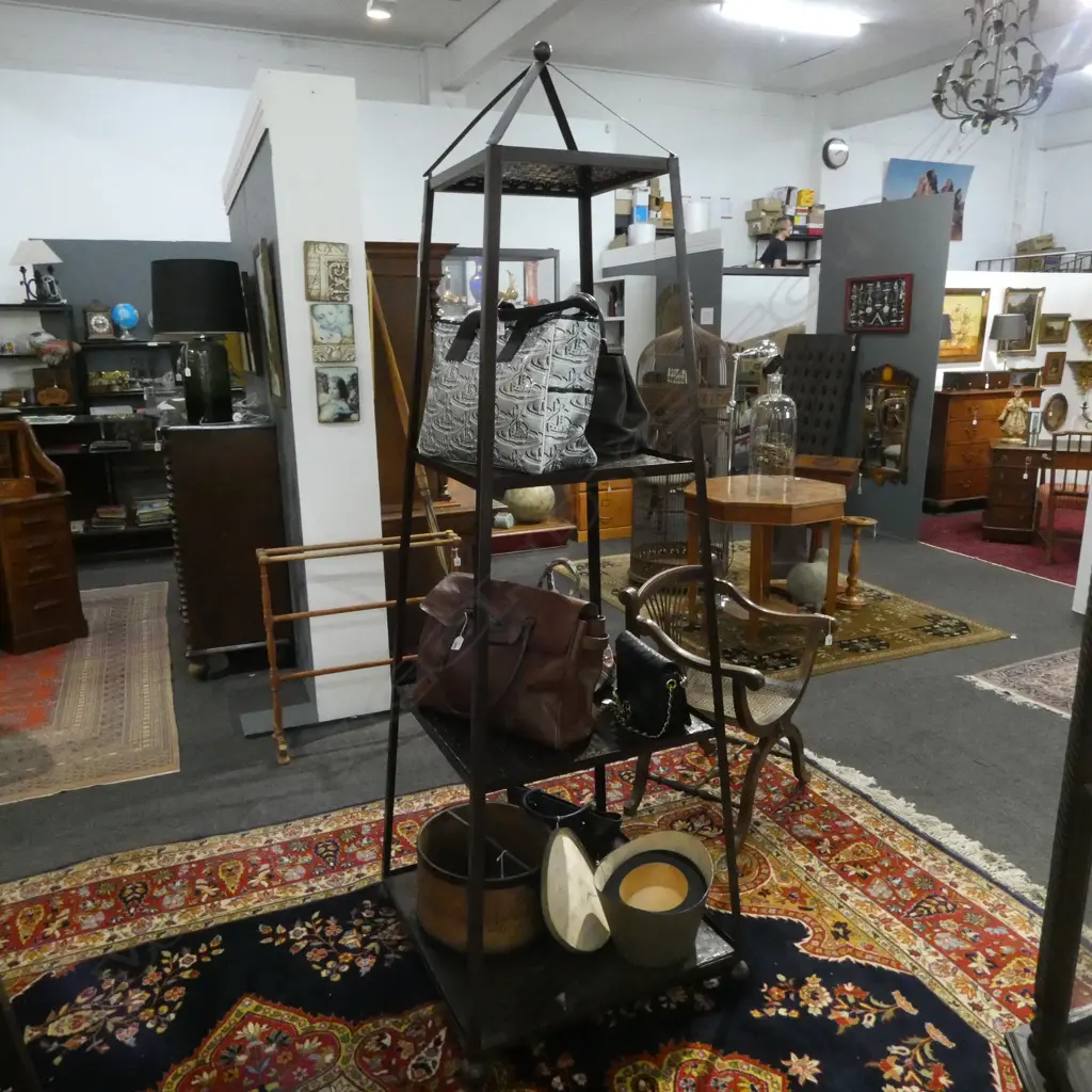 METAL FRAMED 'LAMBERT COLLECTION STATUS QUO SHELF' 720x720x2100mm Image 1++