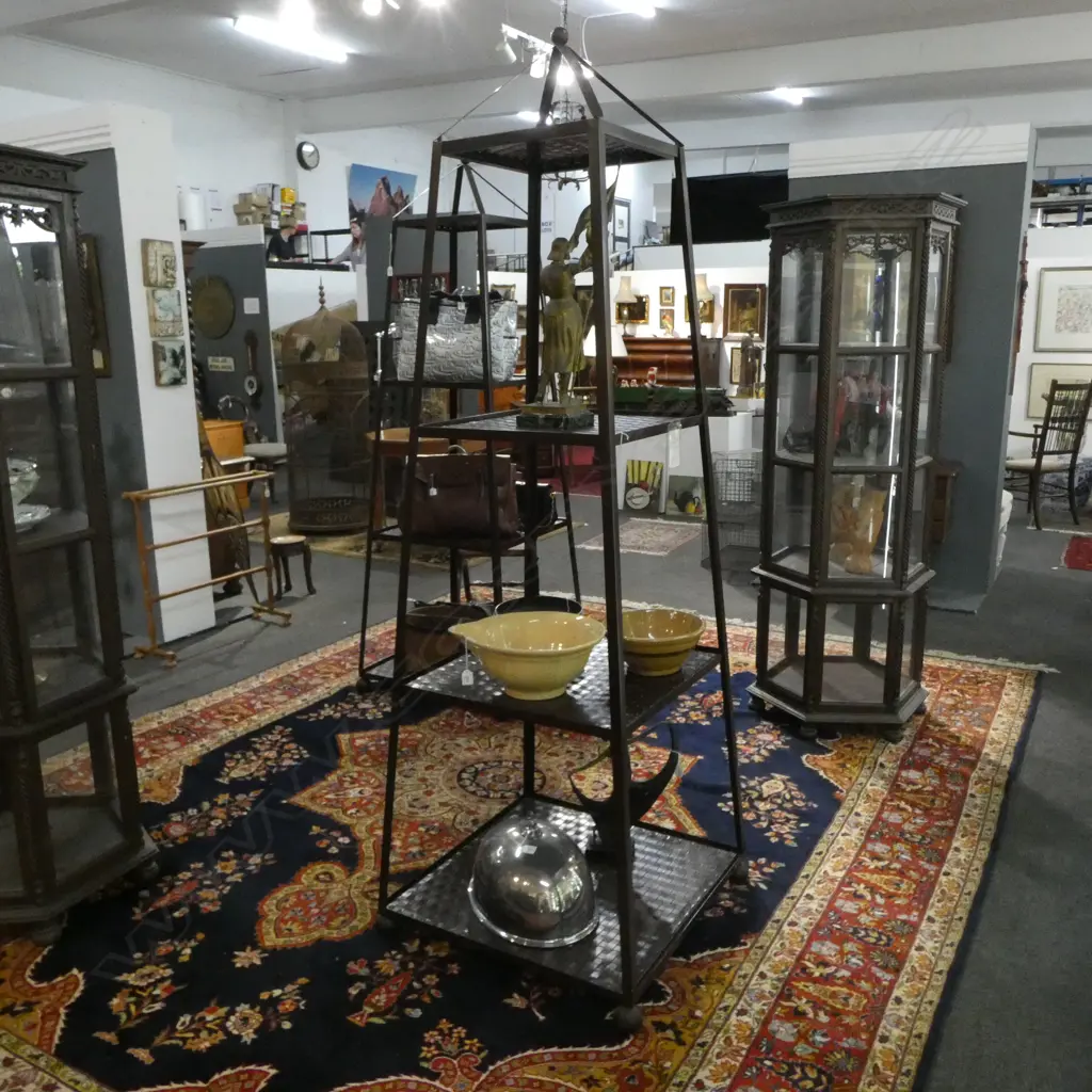 METAL FRAMED 'LAMBERT COLLECTION STATUS QUO SHELF' 720x720x2100mm Image 1++