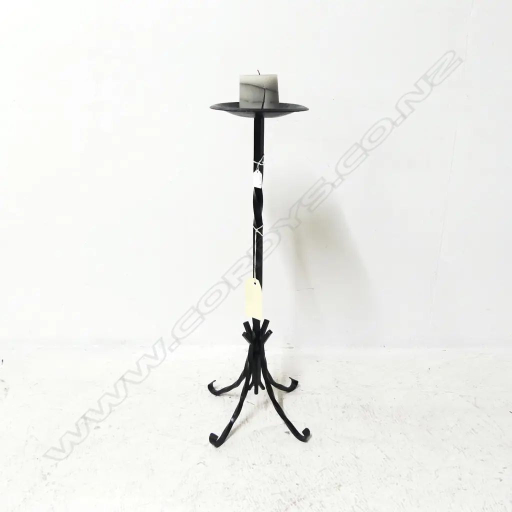 WROUGHT IRON CANDLESTICK H.740mm Image 1++