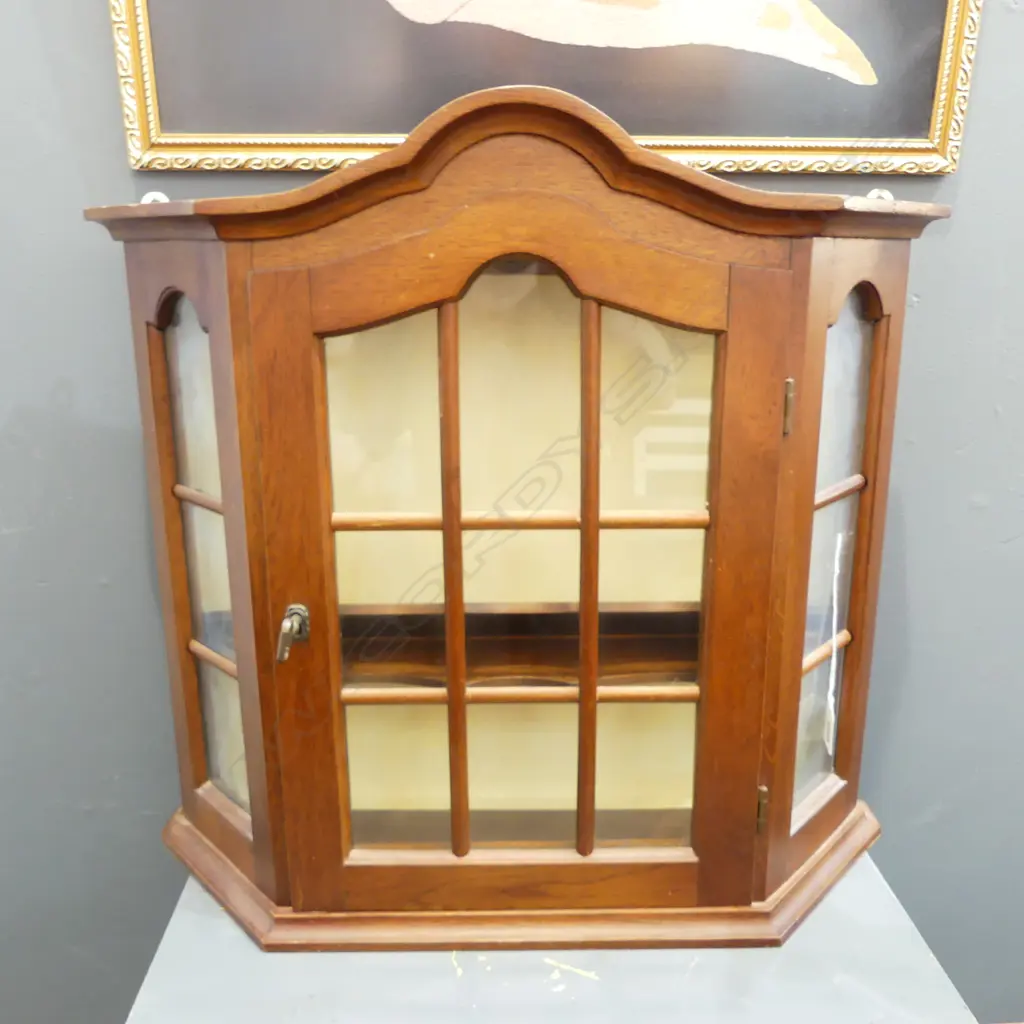 OAK DISPLAY CABINET 560x160x530mm Image 1++