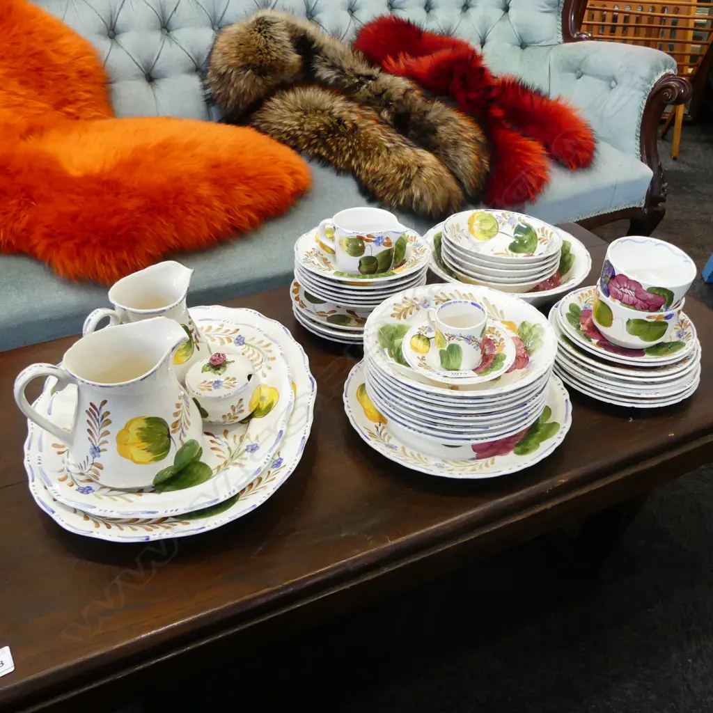rtv COLLECT 13 DEC PLEASE PACK BELLE FIORE PART DINNER SERVICE (some chips) Image 1++