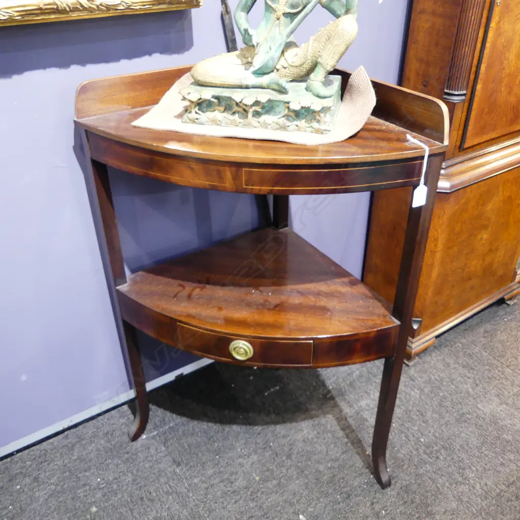 MAHOGANY REGENCY STYLE CORNER UNIT 640x440x915mm Image 1++