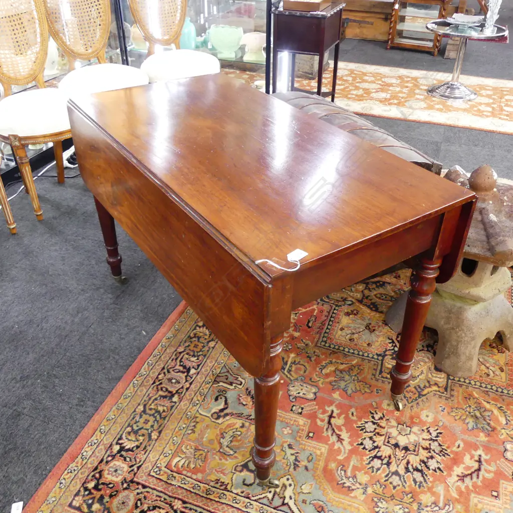 ANTIQUE DROP SIDE TABLE 1060x555x700mm Image 1++