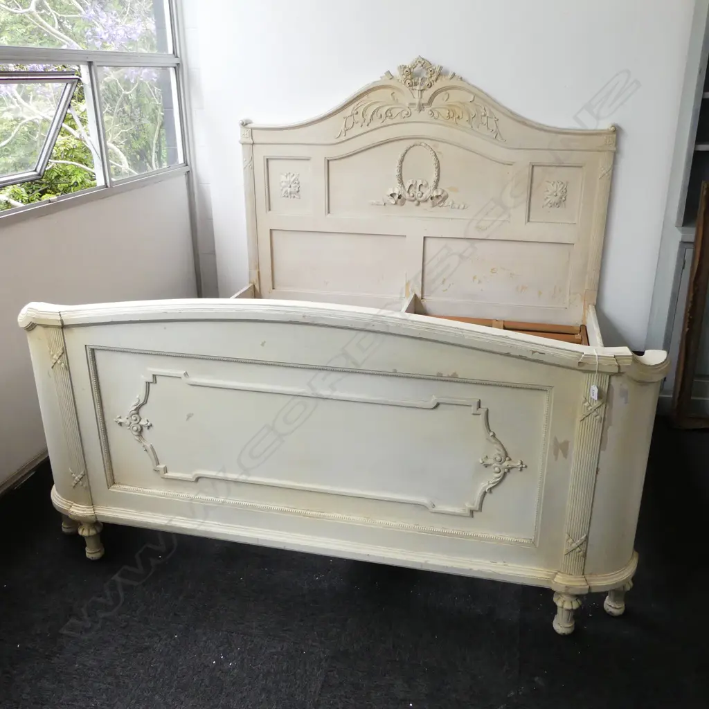 VINTAGE FRENCH BED FRAME 1880x2050x1550mm Image 1++