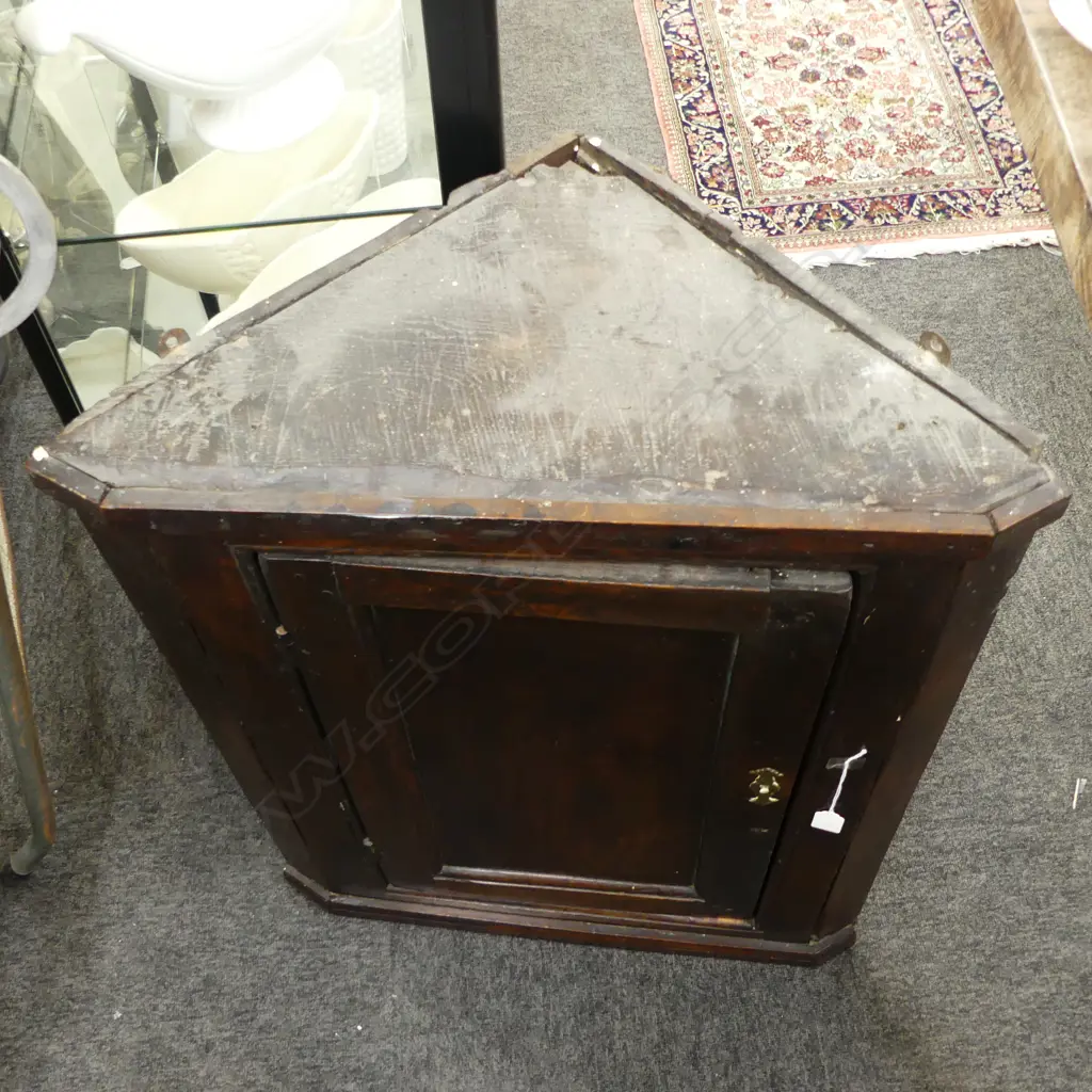 MAHOGANNY CORNER CABINET 620x350x830mm Image 1++