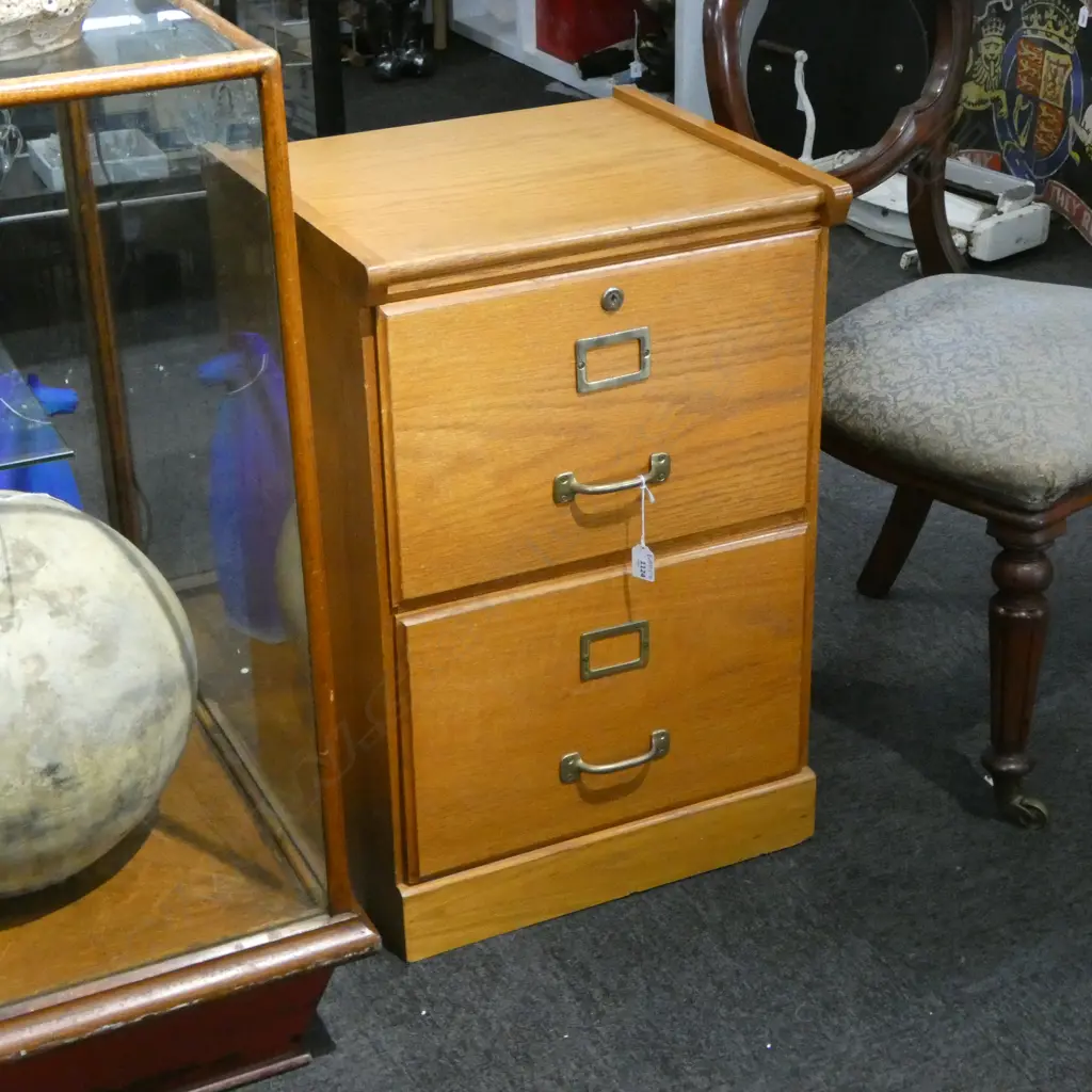 2 DRAWER FILING CABINET 470x430x705mm Image 1++