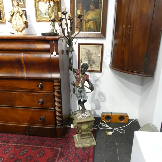 VINTAGE BLACKAMOORE FLOOR LAMP H.1500mm  (REQUIRES REWIRING)