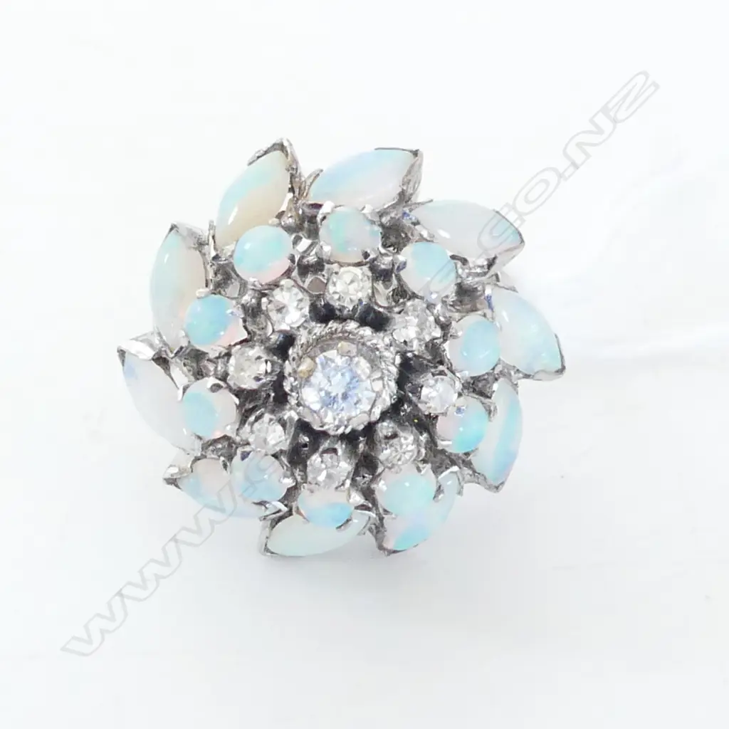 14CT OPAL PRINCESS RING 5.4 GM SIZE P Image 1++
