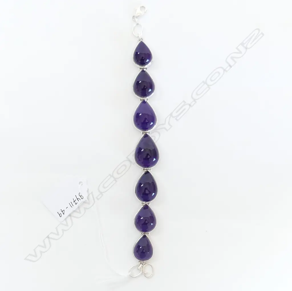 AMETHYST SILVER BRACELET Image 1++