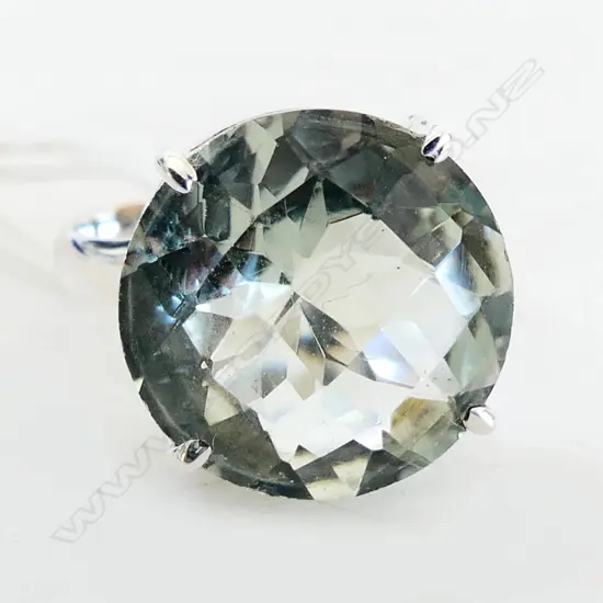 STG & GREEN AMETHYST RING