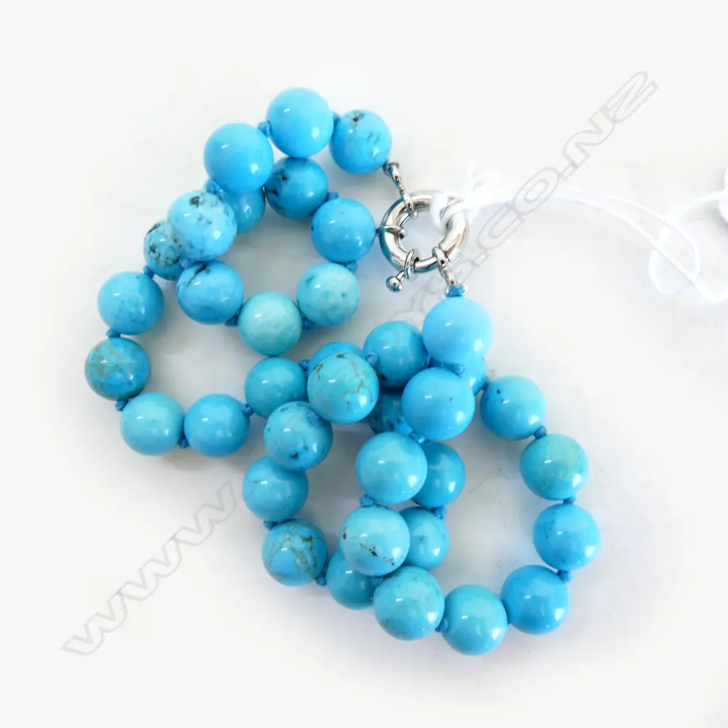 LARIMAR BEADS NECKLACE Image 1++