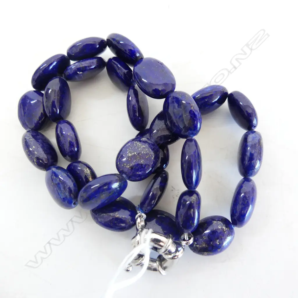 LAPIS BEADS NECKLACE Image 1++