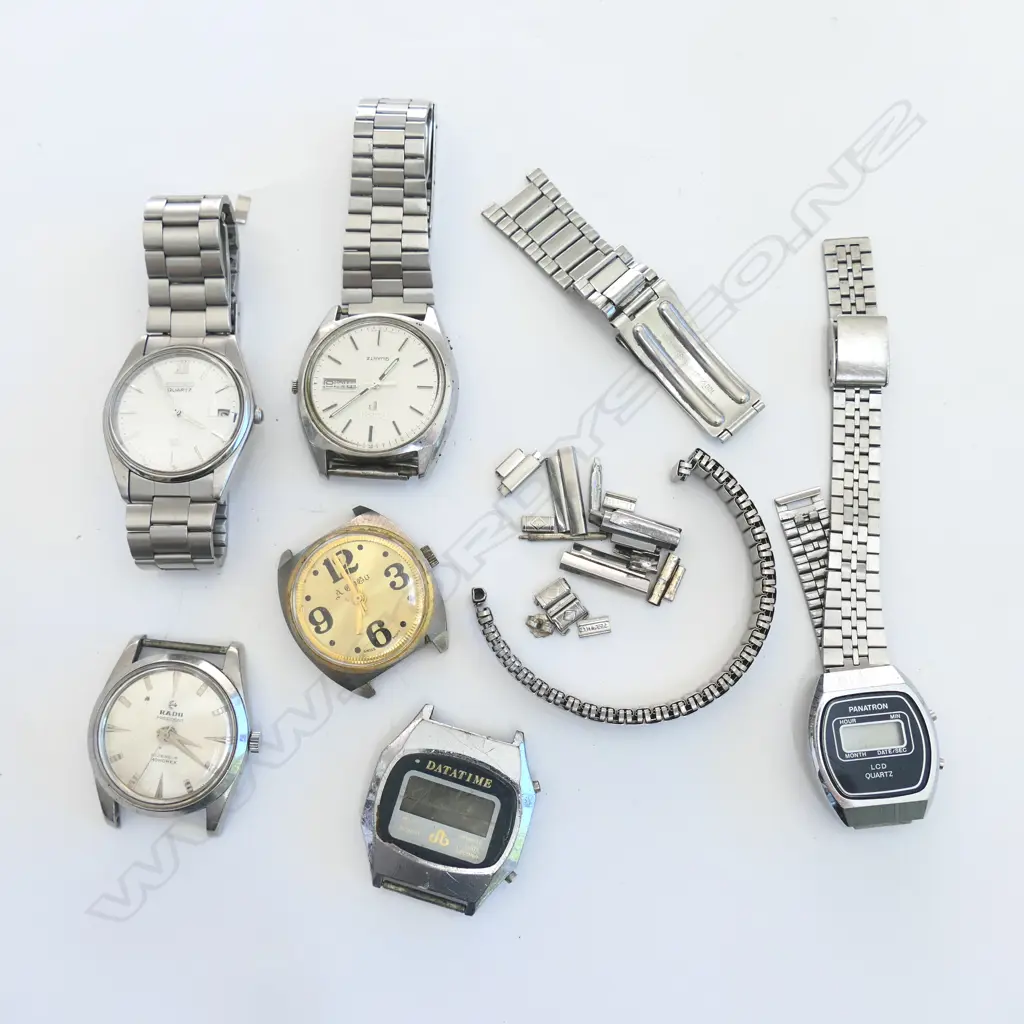 6 GENTS WRIST WATCHES; SEIKO, RADO ETC Image 1++