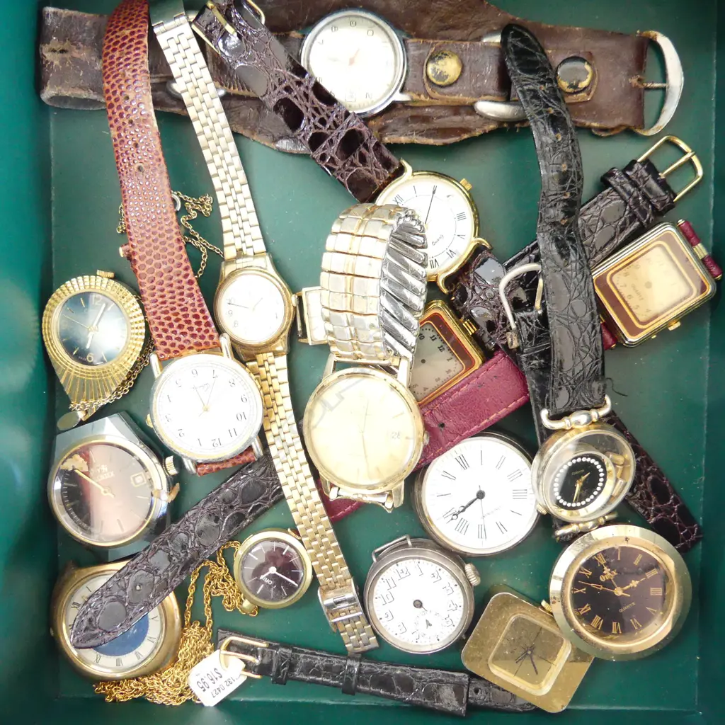 BOX ASST. WRIST WATCHES ETC Image 1++
