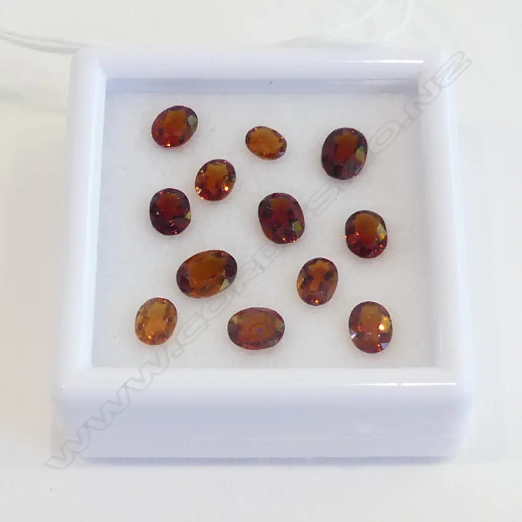 GARNET  MIXED OVAL. 12 = 5.18 CT Image 1++