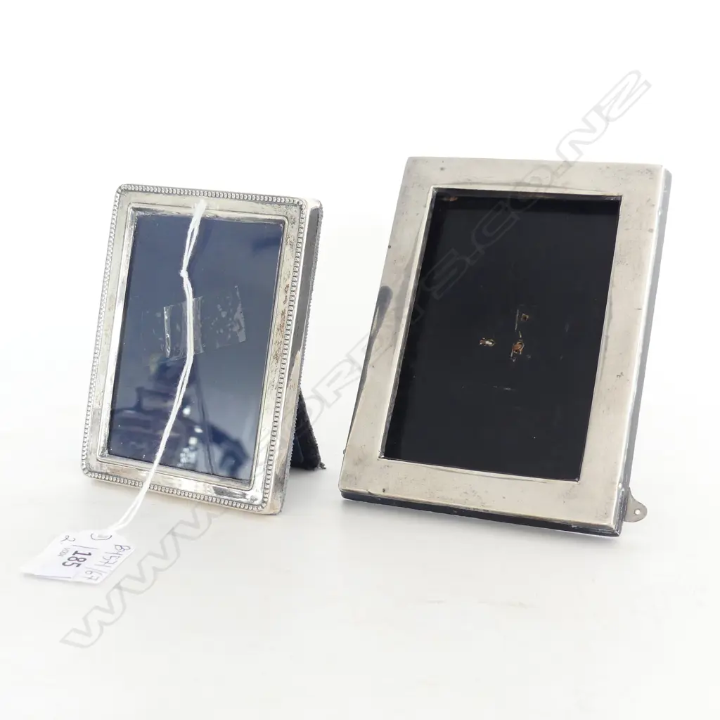 2 SMALL STG SILVER PHOTO FRAMES 120x90mm & 75X100MM Image 1++