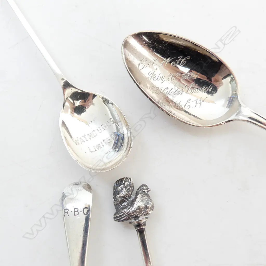 6 ASST. STG SILVER SPOONS 95 GM Image 1++