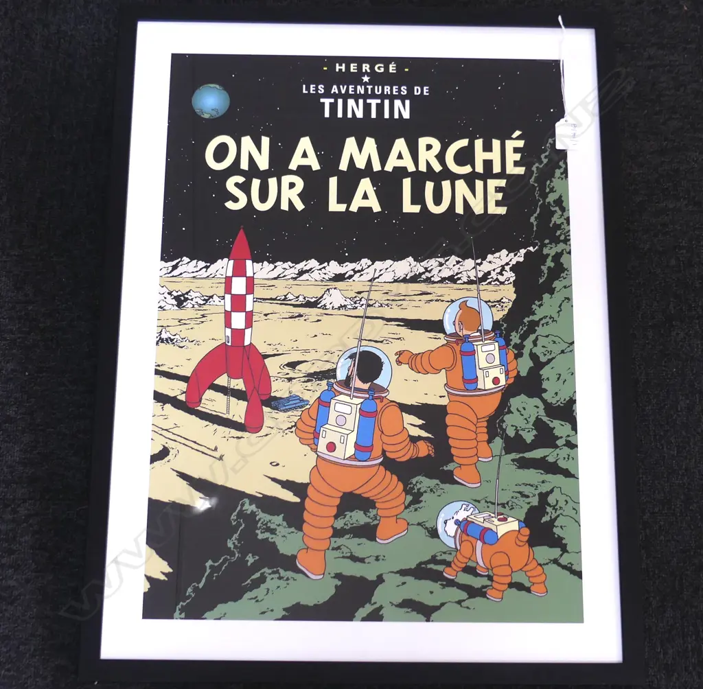 TINTIN 'ON A MARCHE SUR LA LUNE' POSTER 595x420mm Image 1++