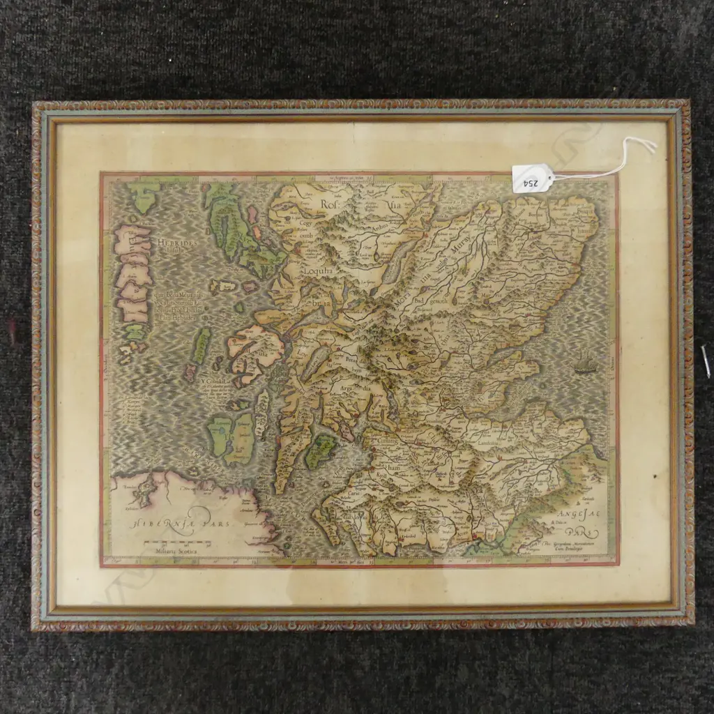 ANTIQUE MAP OF SCOTLAND 420x535mm Image 1++