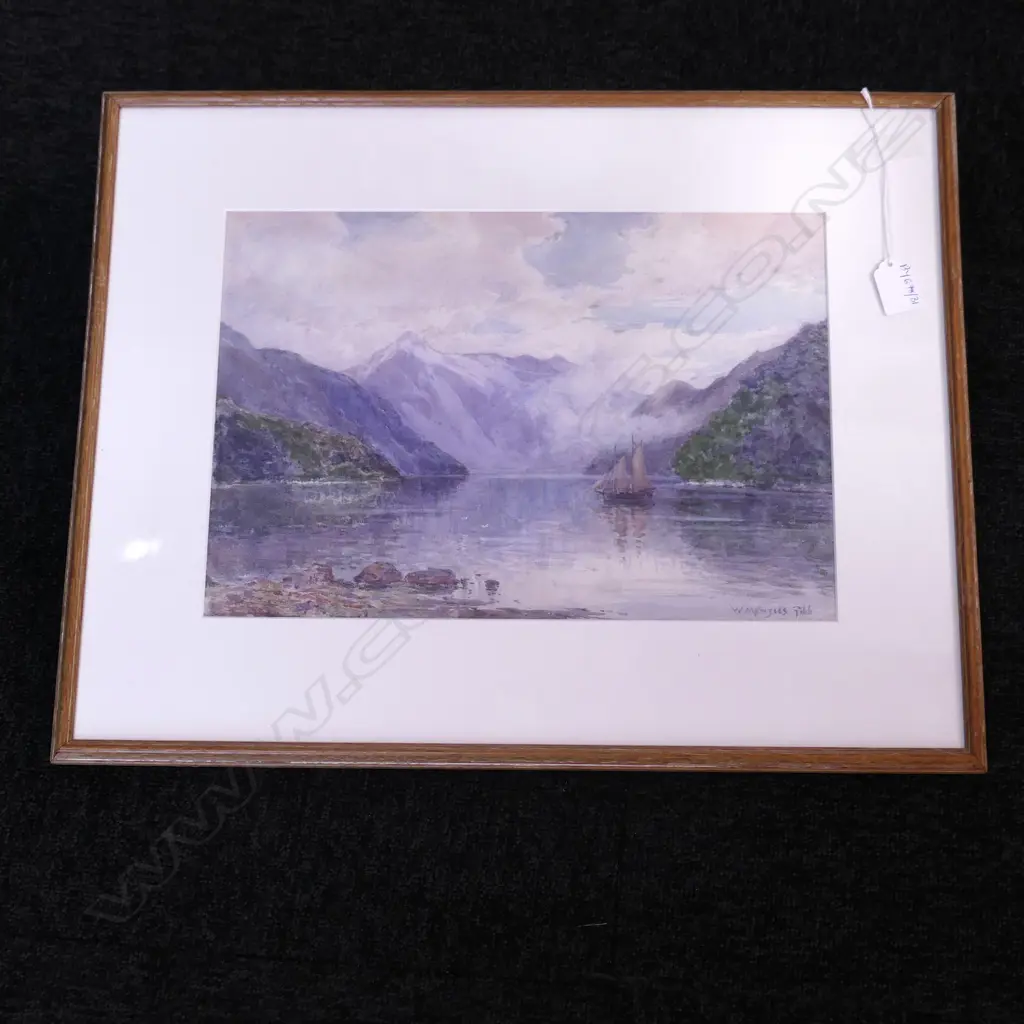 WILLIAM MENZIES GIBB (1859-1931) LAKE WC, 260x380mm Image 1++