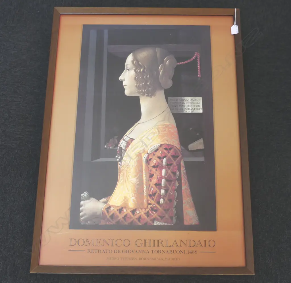 LG POSTER PRINT 'DOMENICO GHIRLANDAIO' 865x620mm Image 1++