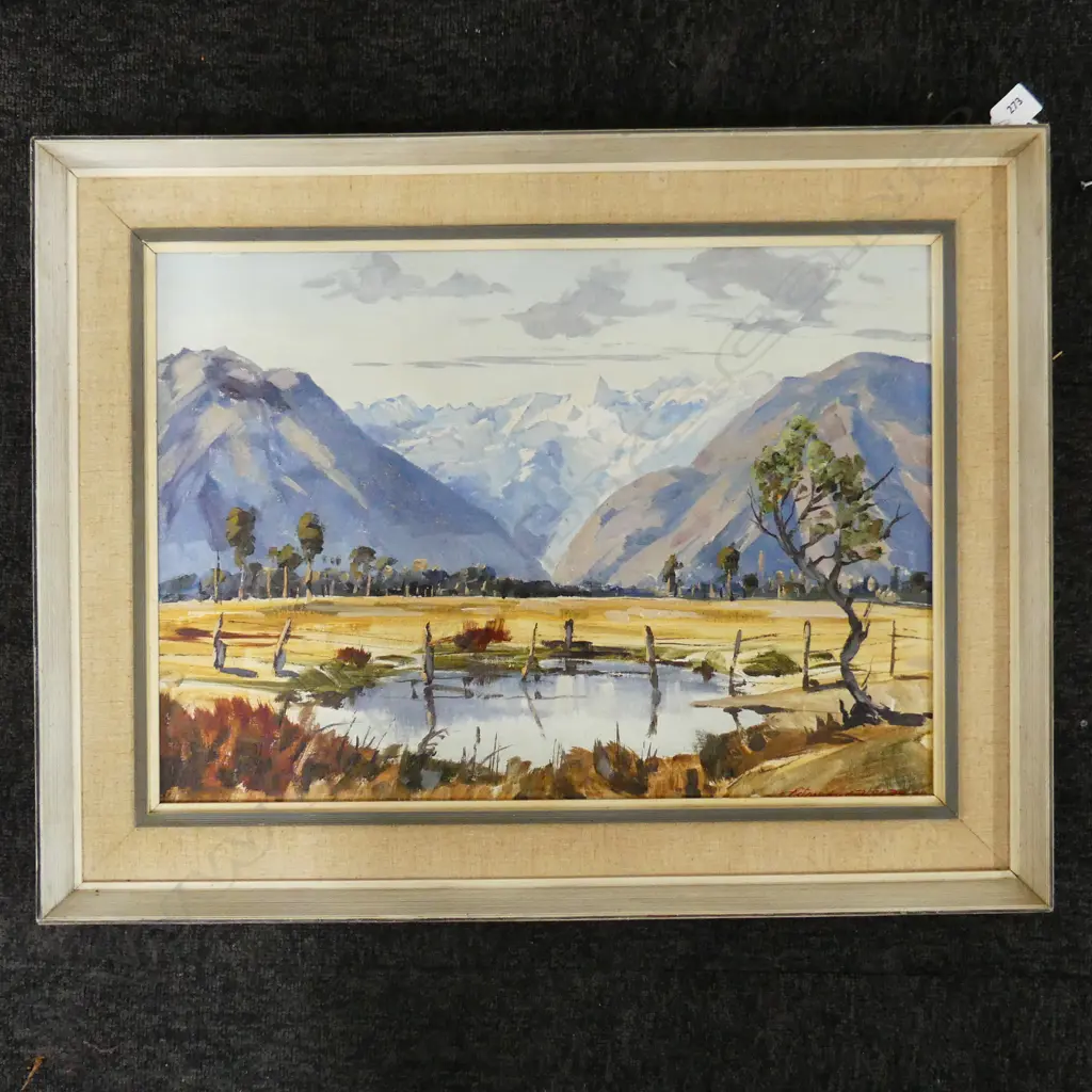 ASTON GREATHEAD 'FOX FLAT, WEST COAST, OIL ON BOARD '63 380x535mm Image 1++