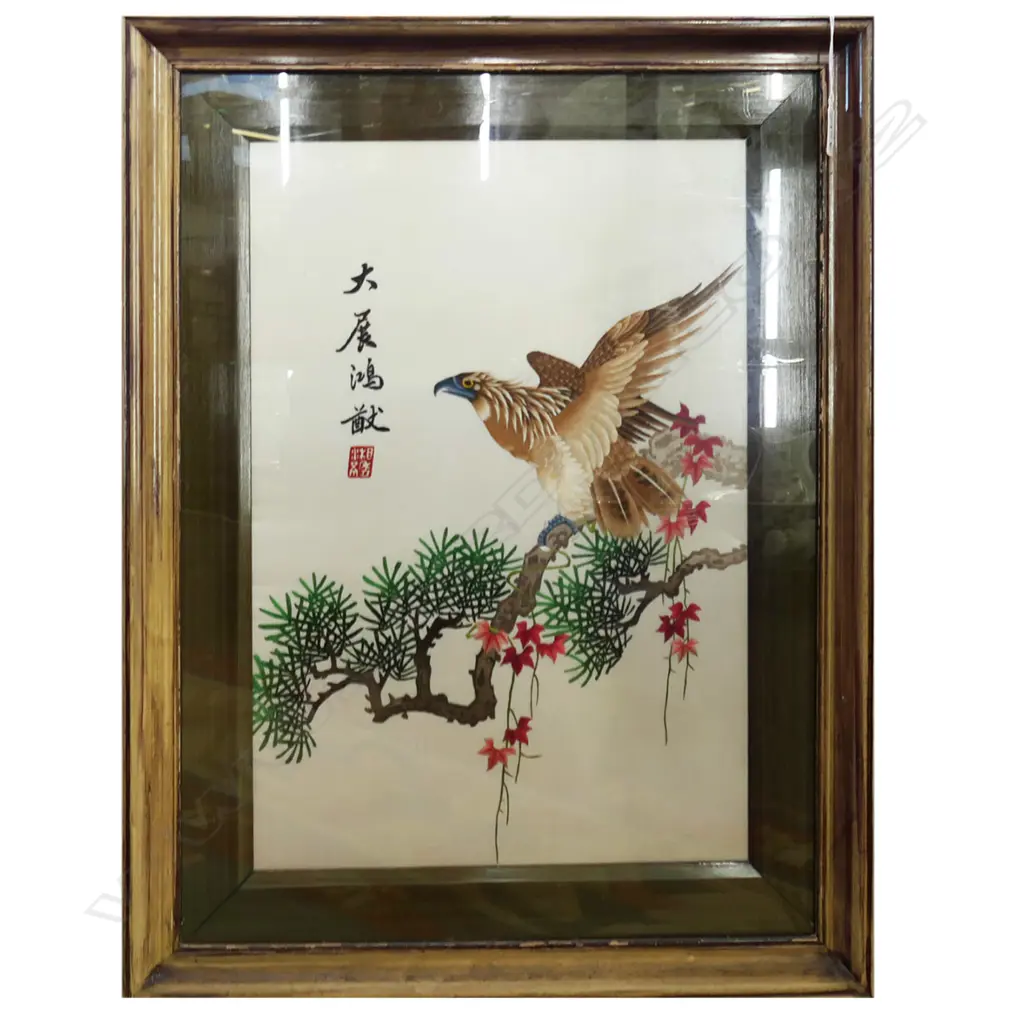 ORIENTAL EMBROIDERED ARTWORK 485x330mm Image 1++