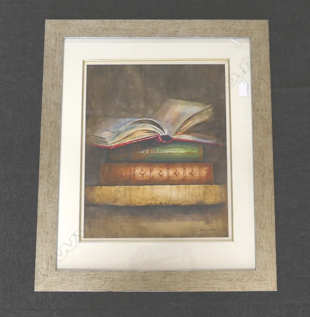MANDY DEMPSEY 'THE BOOK CLUB I', WATERCOLOUR, signed, 410 x 320mm Image 1++