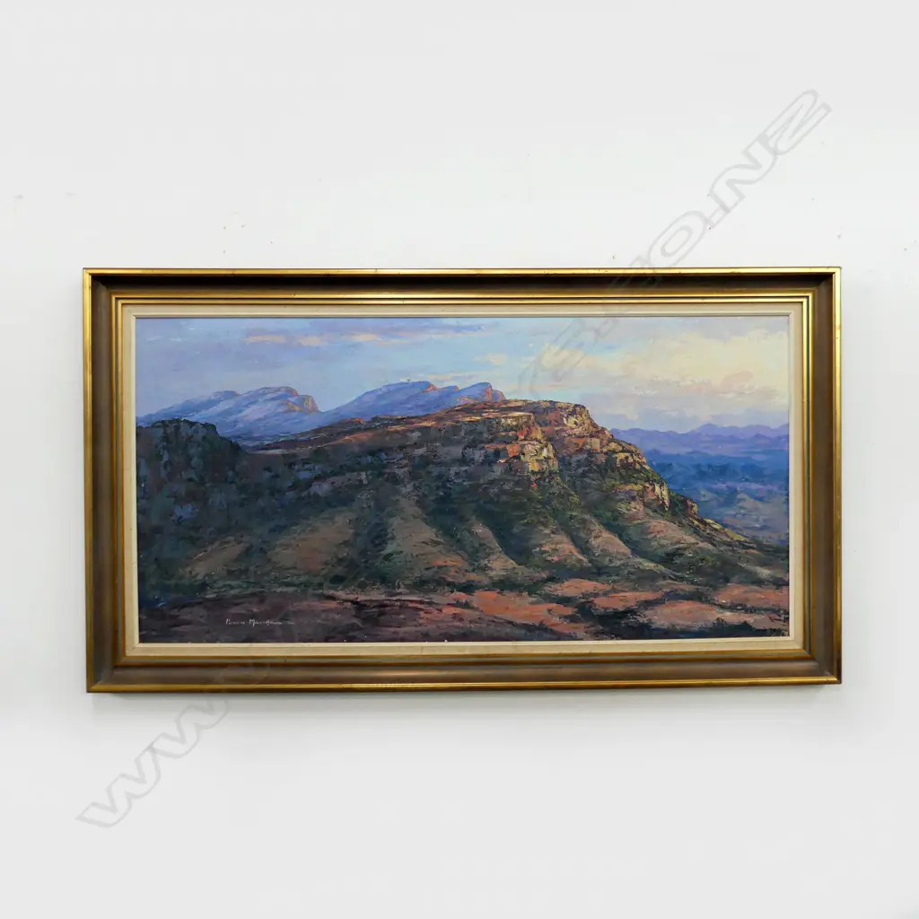 PETER MATTHEWS 'RAWNSLEYS BLUFF' OIL ON BOARD, '84 600x1210mm Image 1++