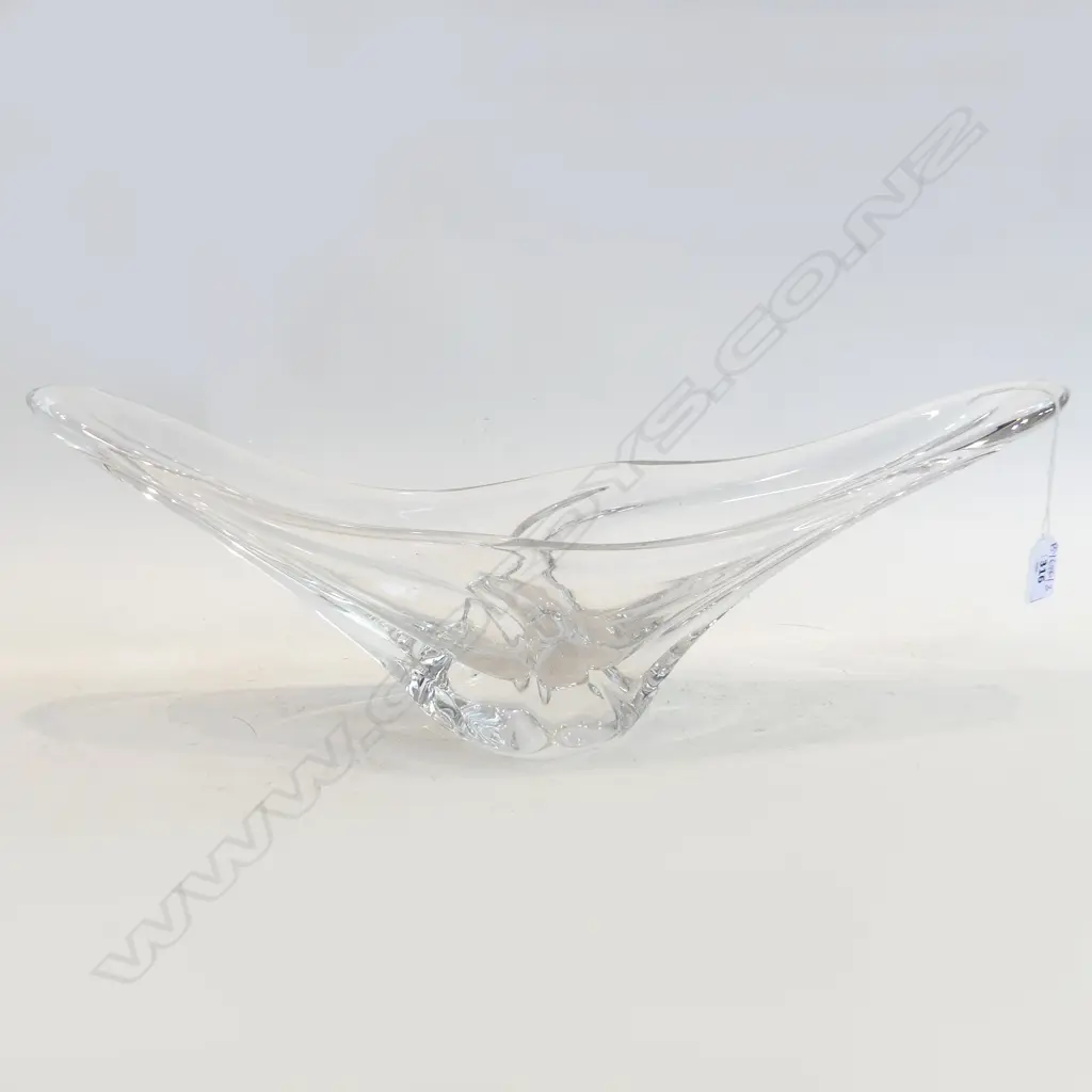 DAUM FRANCE ART GLASS BOWL W.540mm Image 1++