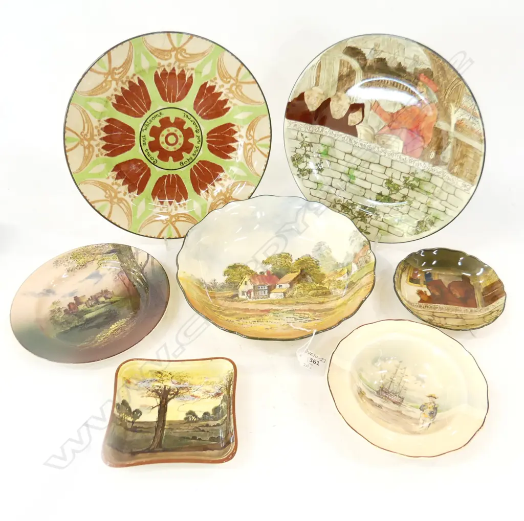 7 PCS ROYAL DOULTON, 2 LRG PLATES, LRG BOWL & 4 OTHERS Image 1++