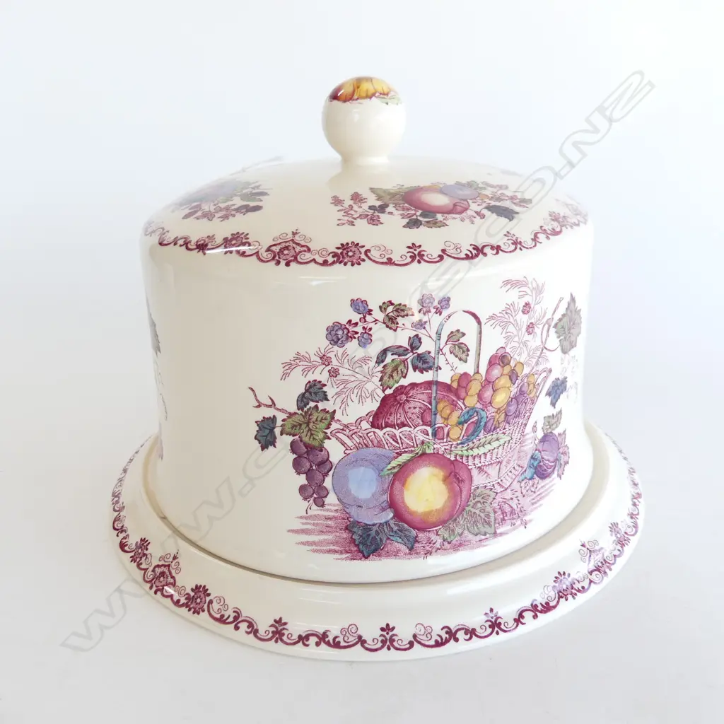 MASONS 'FRUIT BASKET' CHEESE DOME 300mm dia Image 1++